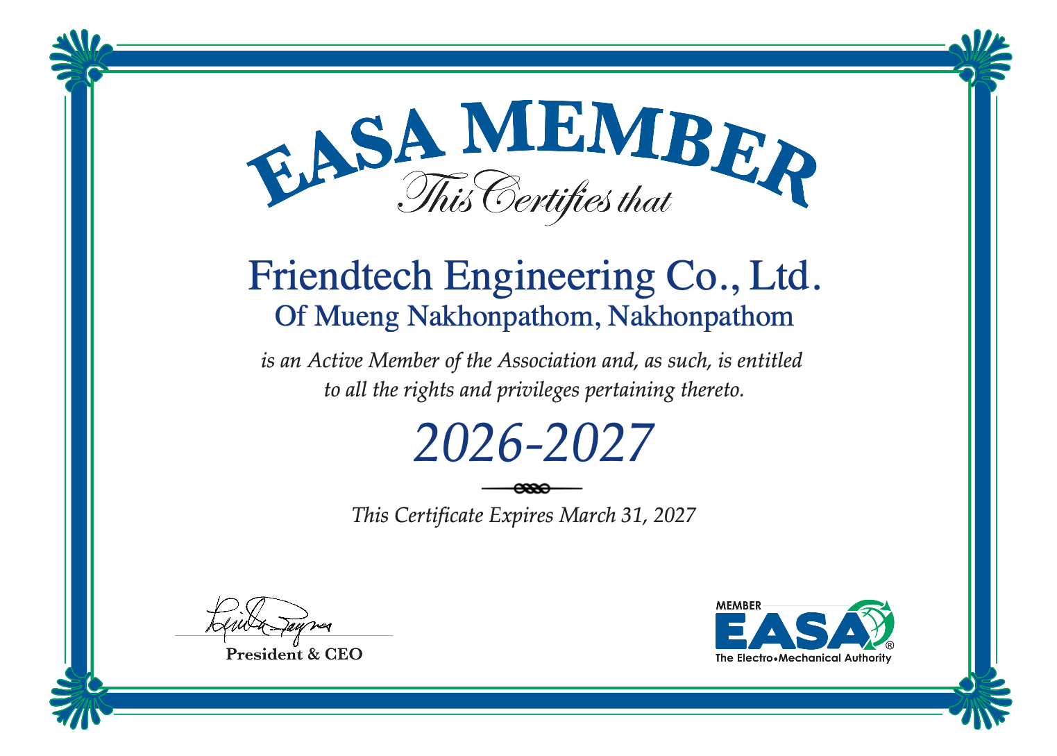 EASA MEMBER